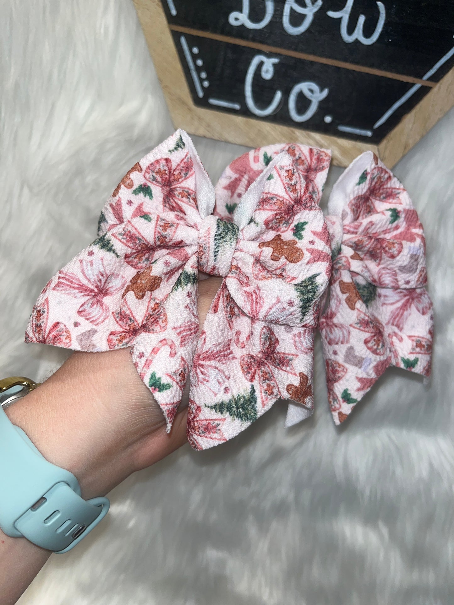 Pink Gingerbread Bows! #1