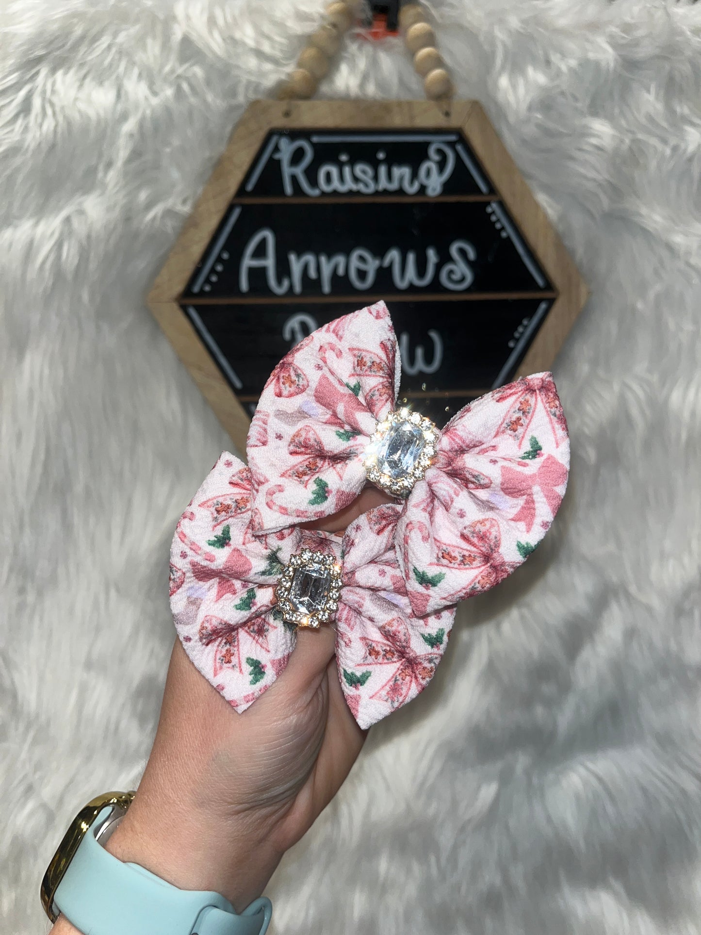 Pink Gingerbread Bows! #1