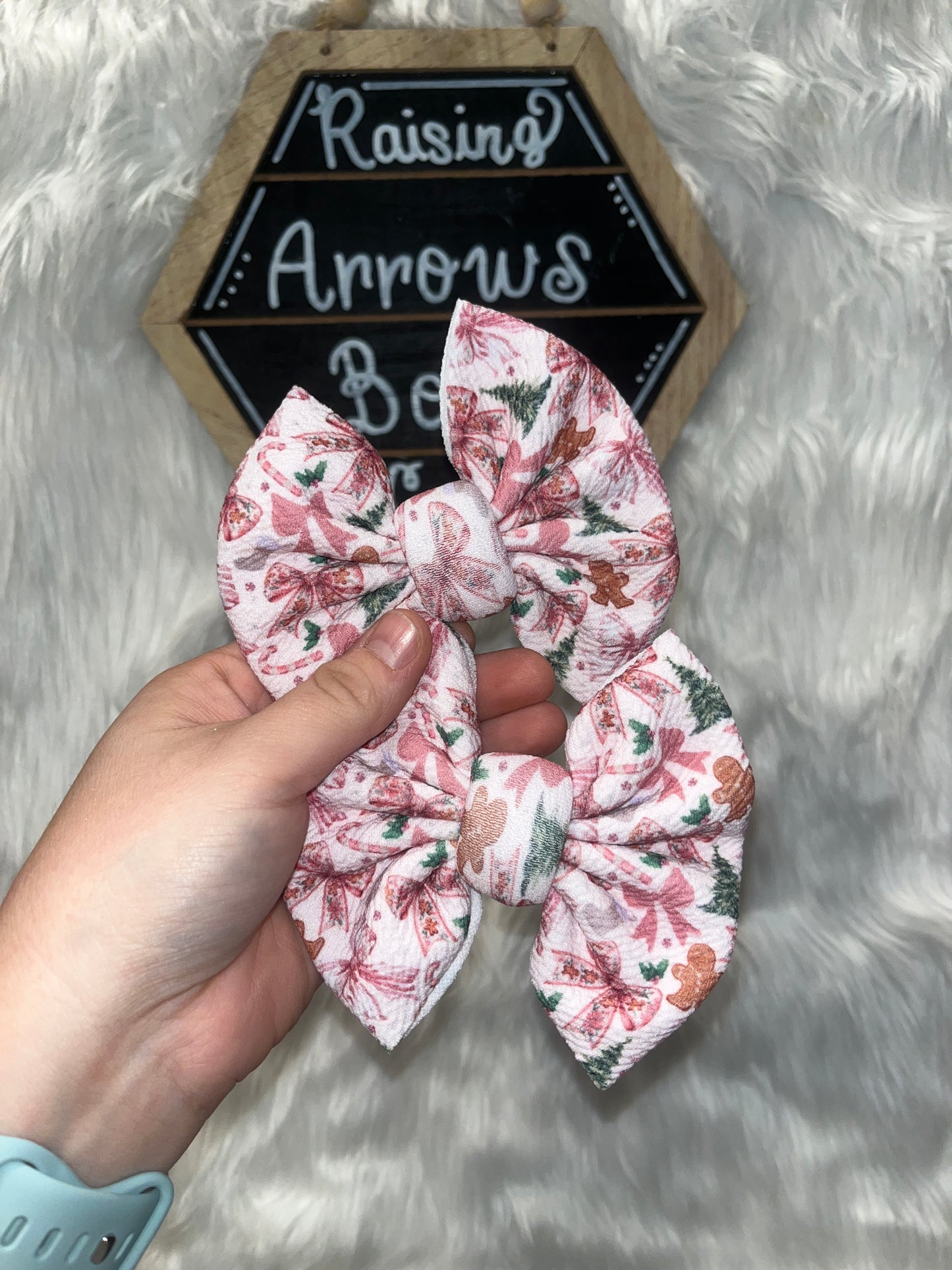 Pink Gingerbread Bows! #1