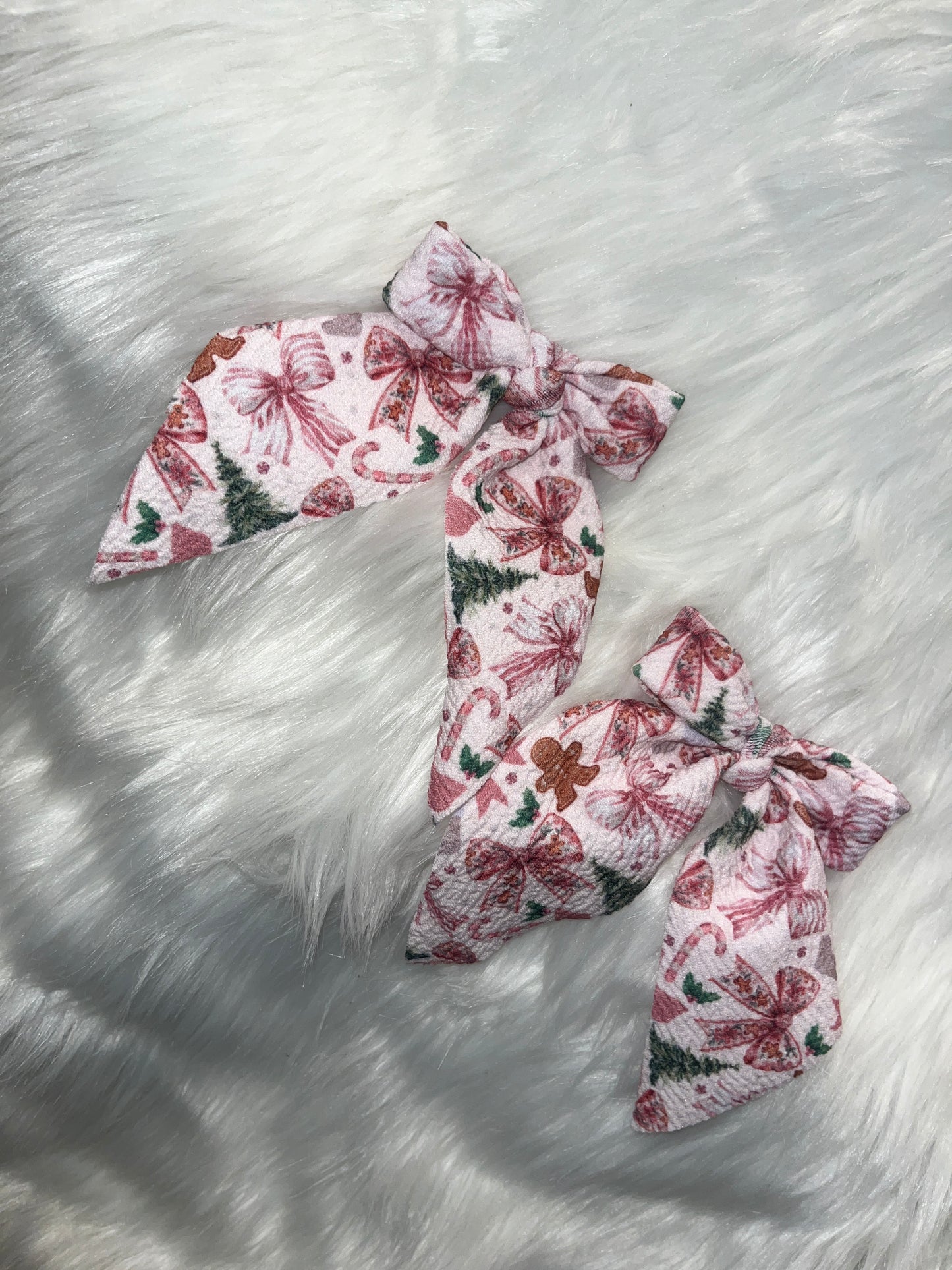 Pink Gingerbread Bows! #1