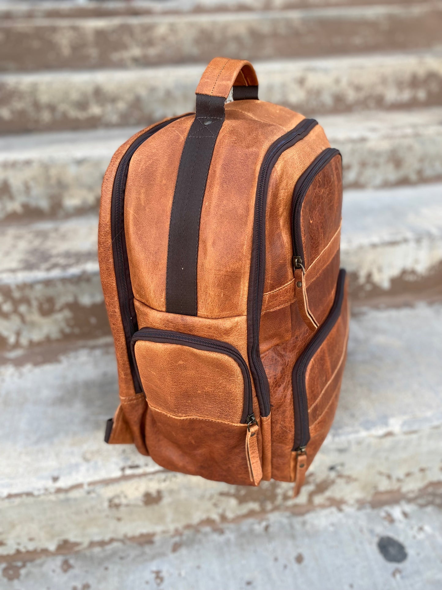 Full Grain Leather Backpack