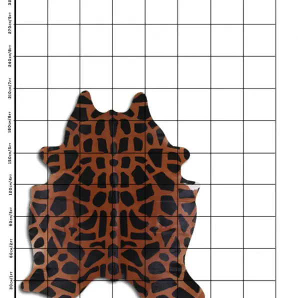 Giraffe Print Cowhide Brazilian Cowhide Rug