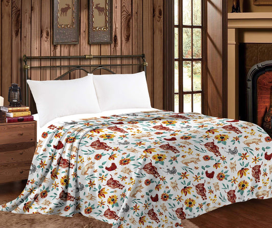Little Farm Twin Mia - Heavy Throw Blanket