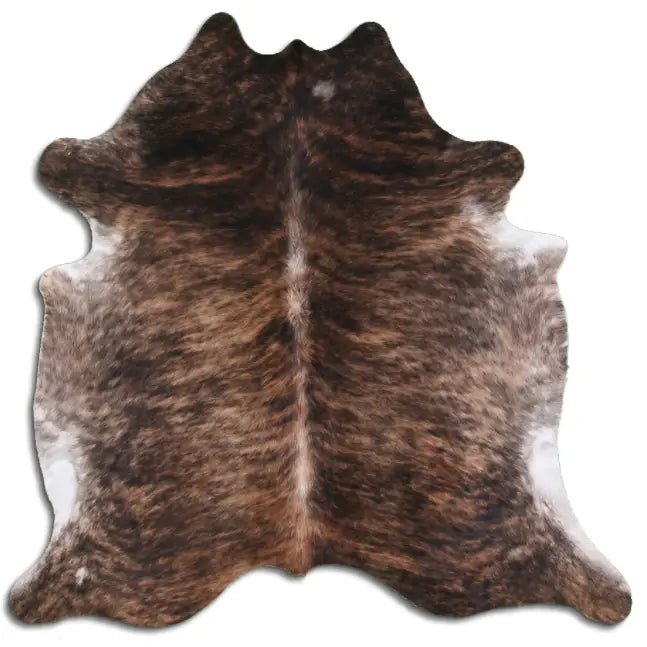 Dark Medium Brindle Brazilian Cowhide Rug