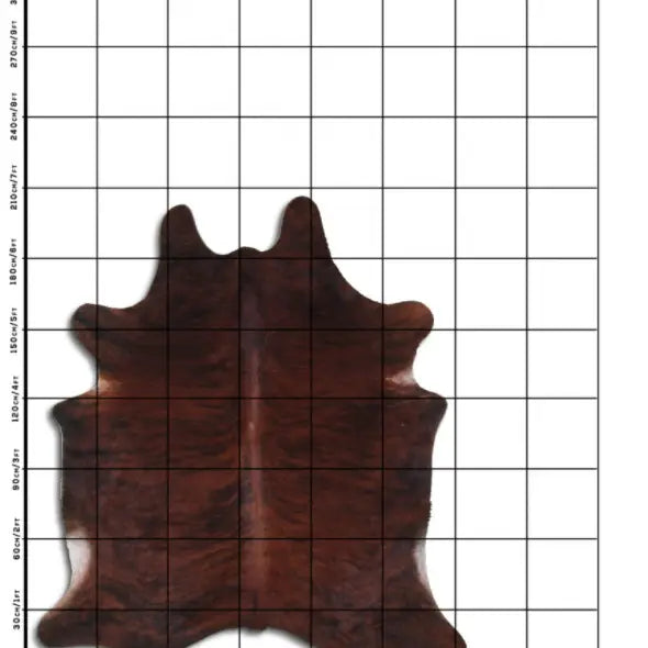 Dark Medium Brindle Brazilian Cowhide Rug