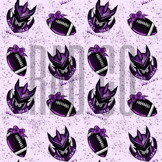 Seamless Kings Way Warriors Purple