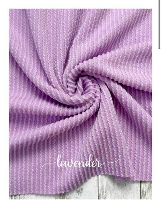 Lavender Wavy Ribbed Bows!