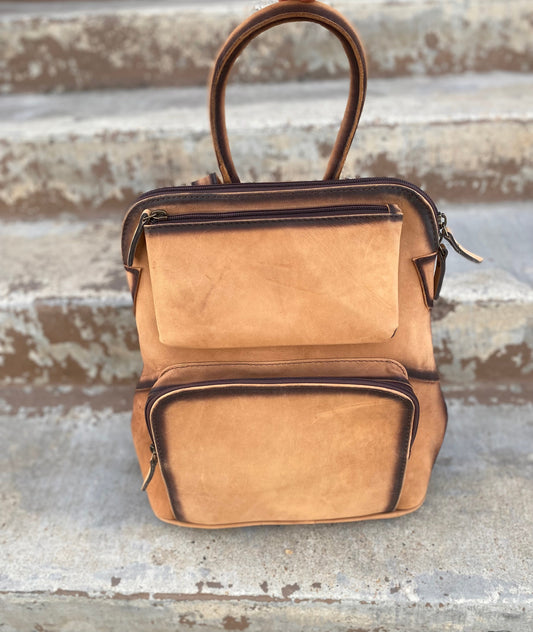 Burn Leather Backpack   