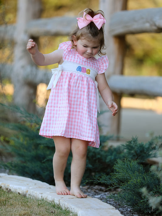 Back To School "ABC" Applique Dress